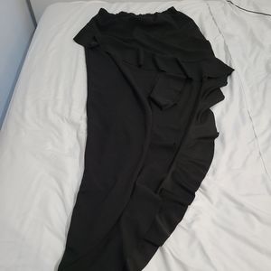 Boohoo ruffled asymmetrical skirt